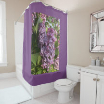 Lila Lilac Shower Curtain