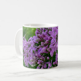 Lila lilacs romantisk elegant lila blommigt foto a kaffemugg