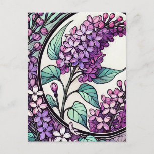 Lila Lilacs Vykort