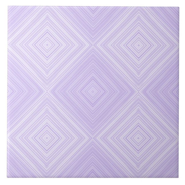 Lila, Lilak och vit geometrisk diameter Bathroom Kakelplatta (Framsidan)