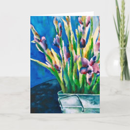 Lila liljor tom kort