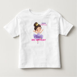 Lila lilla prinsessa bal  t shirt