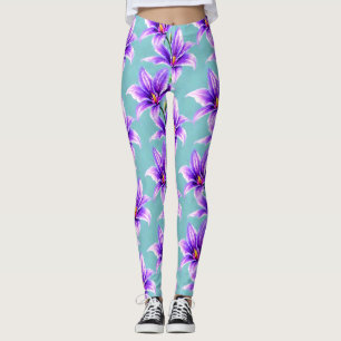 Lila Lilly från Valley Mönster Leggings