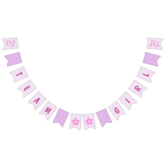 Lila lilor för lagflicka med stjärnor vimplar (Alla)