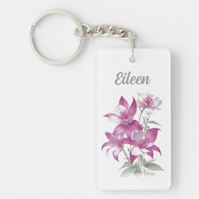 Lila Lily Flowers Personlig (Framsidan)