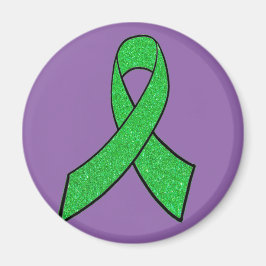Lila & Limegrön Magnet för medvetenhet om borrelia