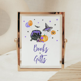 Lila Little Boo Baby Shower Bokar och presenter Poster
