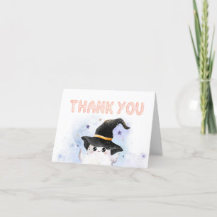 Lila Little Boo Ghost Witch Baby Shower Tack Kort