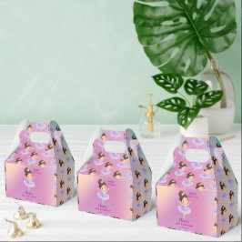 Lila Little Princess Boll Favor Box Presentaskar