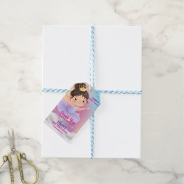 Lila Little Princess Boll Gift Märkre Presentetikett