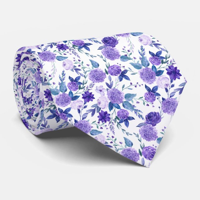 Lila Little Ro Blommönster Slips (Rullad)