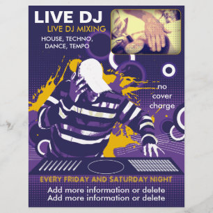 Lila Live DJ Flyer