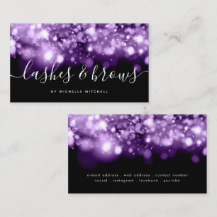 Lila Ljus Lash & Brows  Visitkort