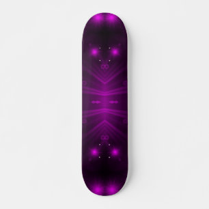 lila ljus stjärnor mini skateboard bräda 18,7 cm