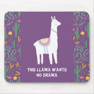 Lila Llama vill inte ha någon Drama Musmatta