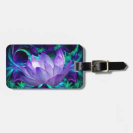 Lila lotus blomma och dess innebörd bagagebricka