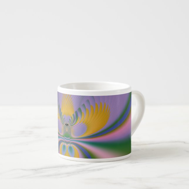Lila Lotus Espressomugg (Framsida höger)