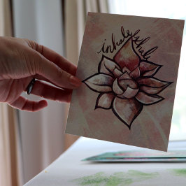 Lila Lotus Flower Blommar Lotus Flowers Blommar Vykort