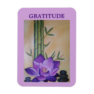 Lila Lotus Flower Inspirational Magnet