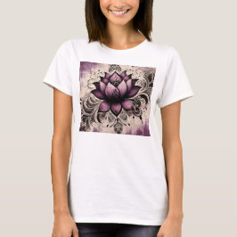 LILA LOTUS FLOWER T SHIRT