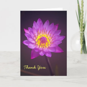 Lila Lotus Flower Tack-kort Tack Kort