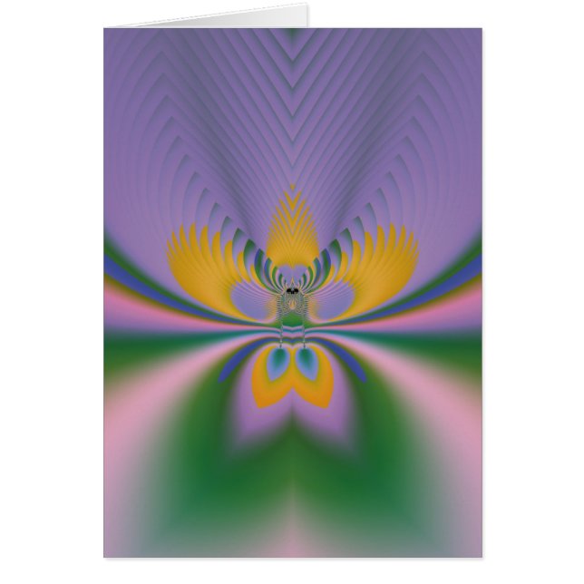 Lila Lotus Hälsningskort (Framsidan)