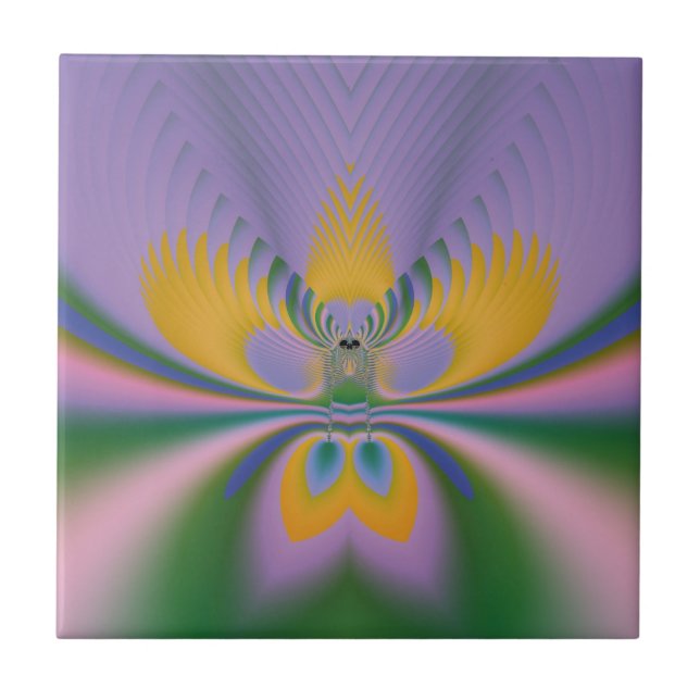 Lila Lotus Kakelplatta (Framsidan)