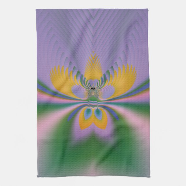 Lila Lotus Kökshandduk (Vertikal)