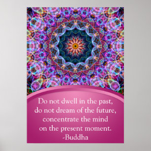 Lila Lotus Mandala Poster