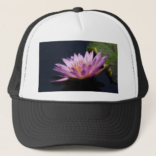Lila Lotus Näckros Truckerkeps