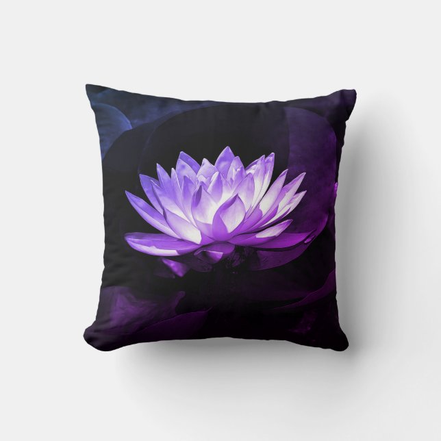 Lila Lotus Pillow Kudde (Framsida)