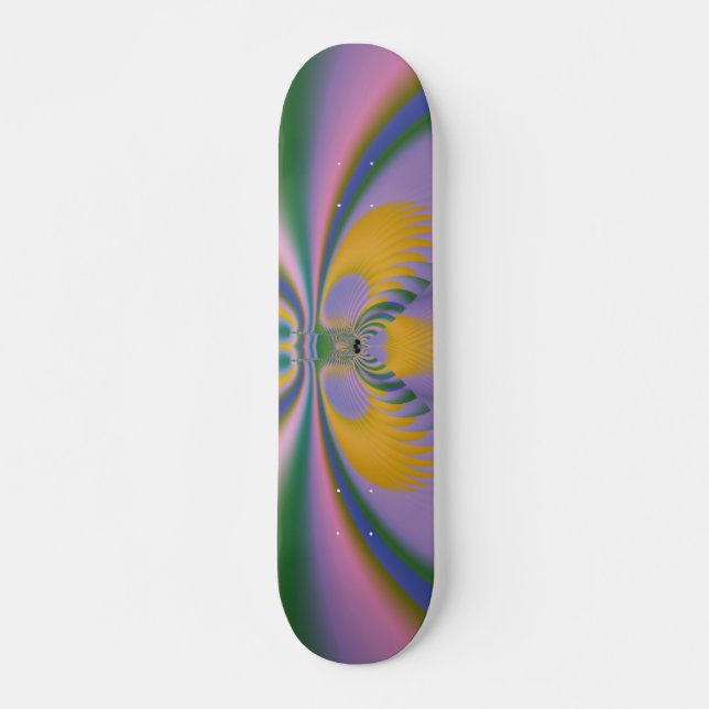 Lila Lotus Skateboard Bräda 20 Cm (Framsida)