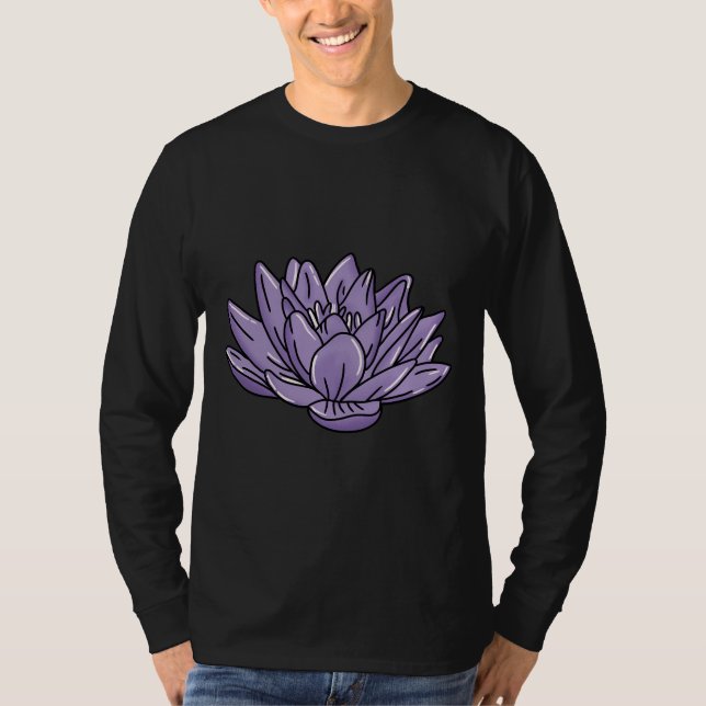 Lila Lotus T Shirt (Framsida)