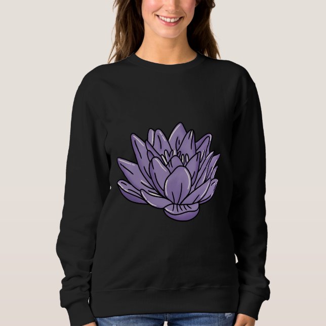 Lila Lotus T Shirt (Framsida)