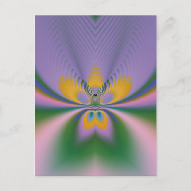 Lila Lotus Vykort (Framsida)