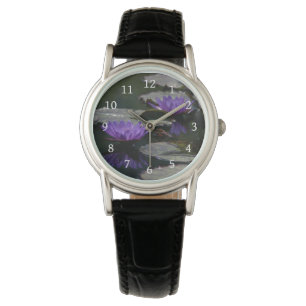Lila Lotus Waterlilies Watch Armbandsur