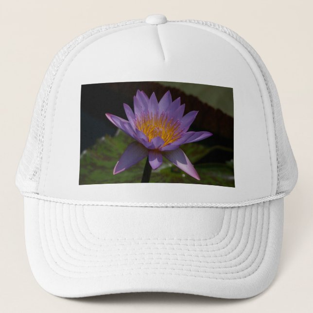 Lila Lotus Waterlily Hat Keps (Framsida)