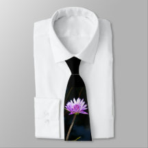 Lila Lotus Waterlily Tie