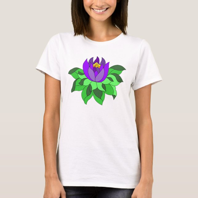 Lila Lotusblomma Tröja (Framsida)