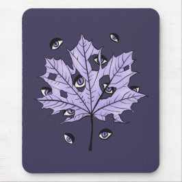 Lila Löv Creepy Ögon - Spooky Gothic Natature Musmatta