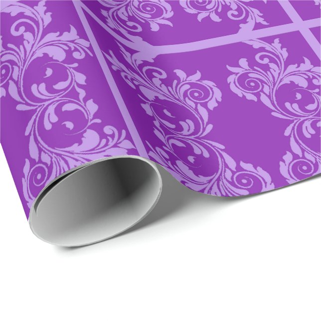 Lila Löv Presentpapper (Rullad Hörn)