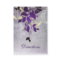 lila löv vinterkort för vigselriktningar