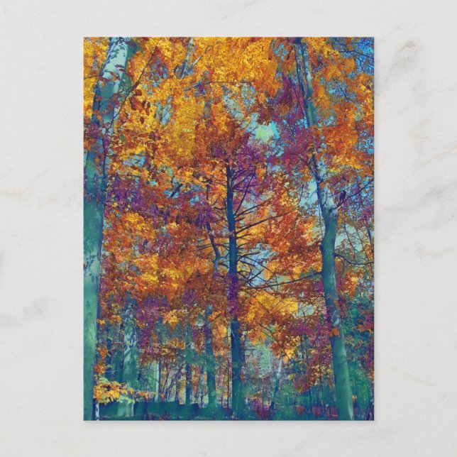 Lila löv vykort (Framsida)