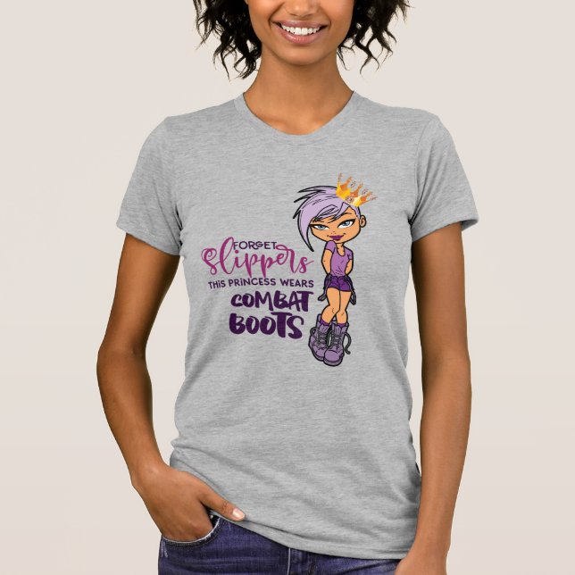 Lila-Lovin' Tomboy Princess Tee (Heather) (Framsida)