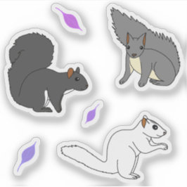 Lila Lövs Klistermärken