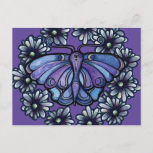 Lila Luna Moth MoonChild Mån Moths Vykort