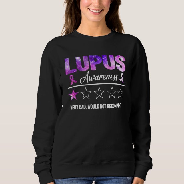 Lila Lupus Awareness Review very bad not R T Shirt (Framsida)