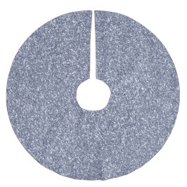 Lila Luxe Glitter Julgransmatta Borstad Polyester