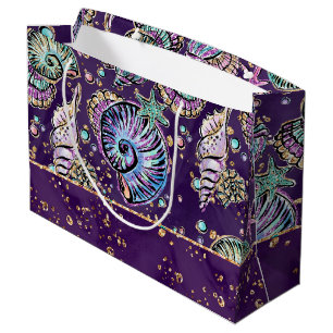 Lila Luxe under vatten Mörk Pastel Guld Sea Life