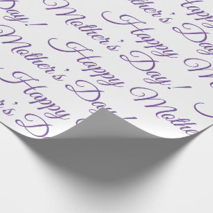 Lila Lycklig Mor Helgdag Presentpapper